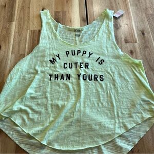 PINK Victoria’s Secret “My Puppy Is Cuter Than Yours” Sleep Tank Top